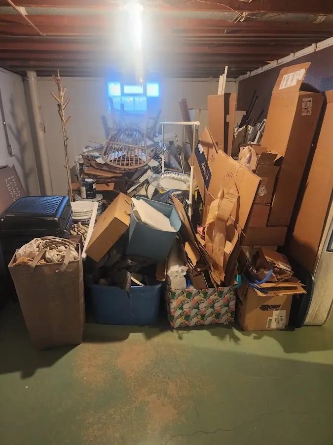 Roll-off dumpster container at job site for Yard Waste Dumpster Rental in Fort Collins